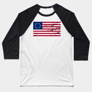 Betsy Ross Flag U.S.A. United States Of America Classic Flag Baseball T-Shirt